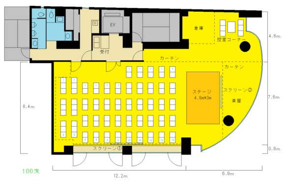 レイアウト 縦に使う 秋葉原ハンドレッド