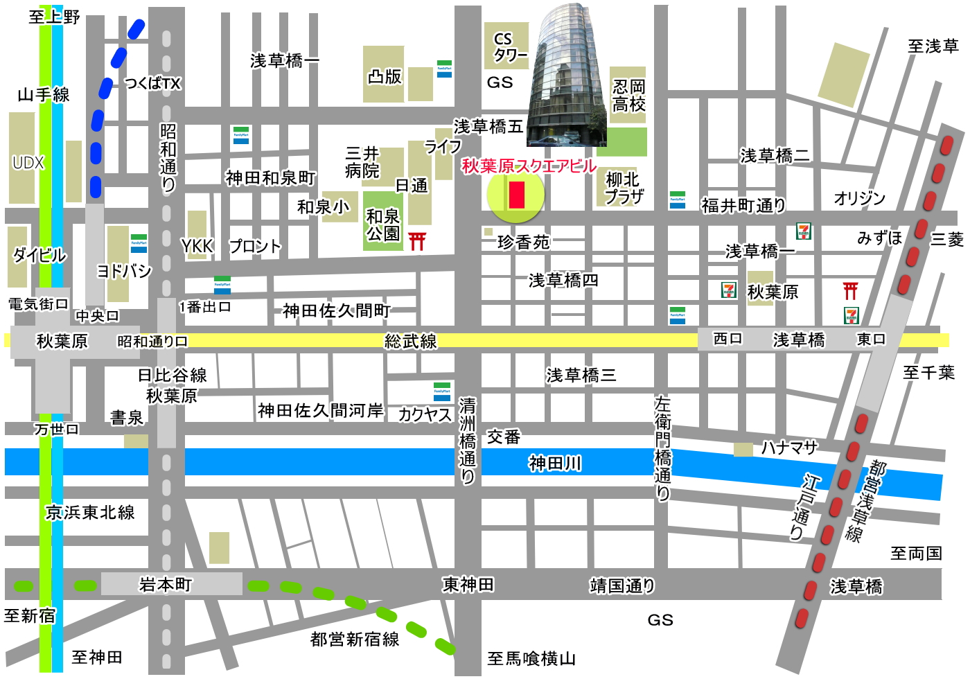 地図 素材 秋葉原スクエアビル JPG